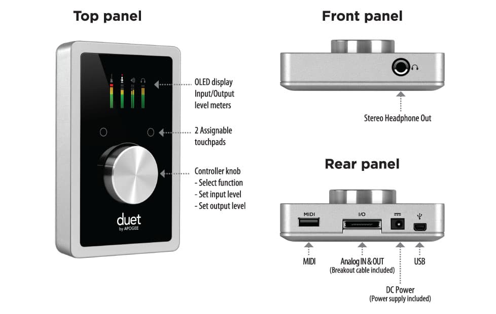 Аудиоинтерфейс Apogee Duet 2 iOS 3