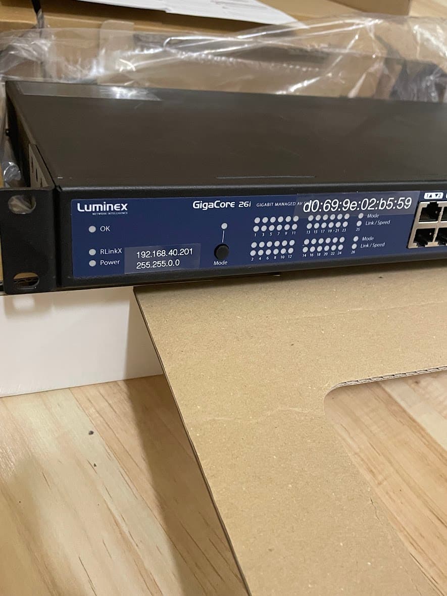Профессиональный AV-коммутатор Luminex GigaCore 26i 6