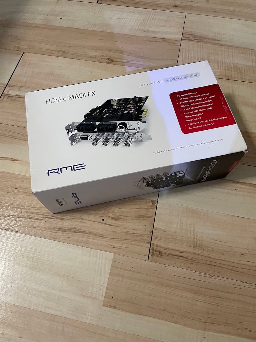 Звуковая карта 390 каналов  RME HDSPe MADI FX 4